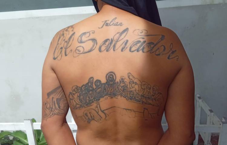 Tatuajes de la pandilla Mara Salvatrucha.