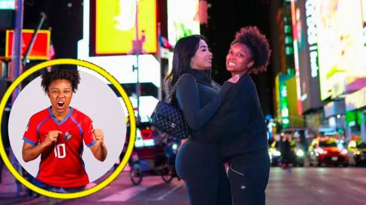 Marta Cox, capitana de la selección femenina de Panamá, presume su amor en Nueva York