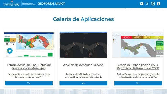 A través del geoportal se puede acceder a información actualizada.
