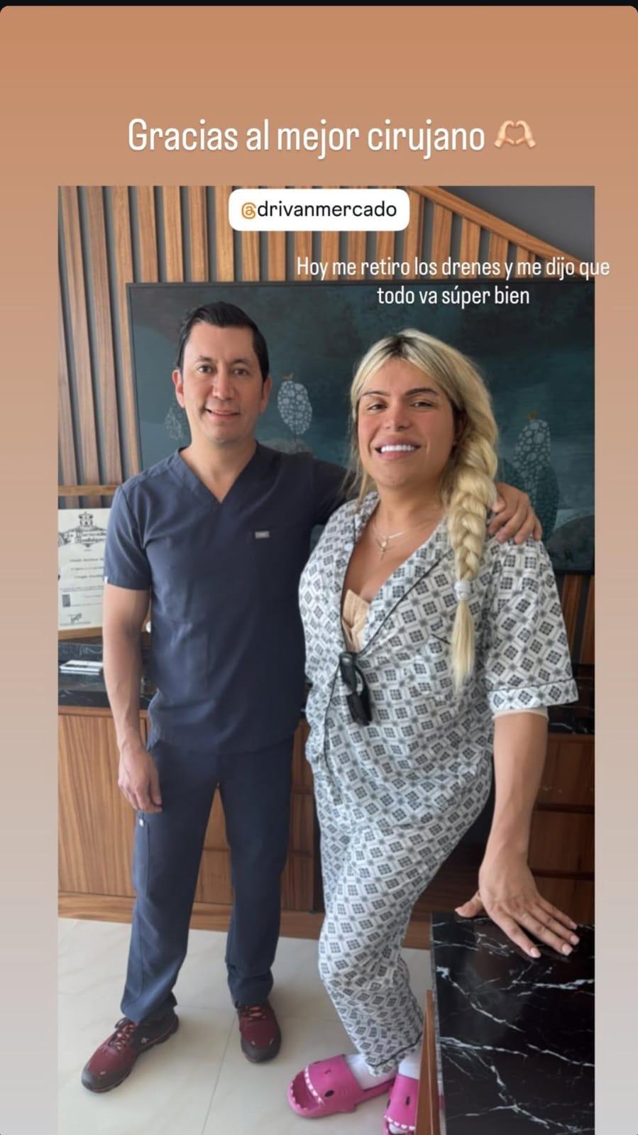 La mexicana en sus redes agradeció a su cirujano por el cambio radical que le hizo.