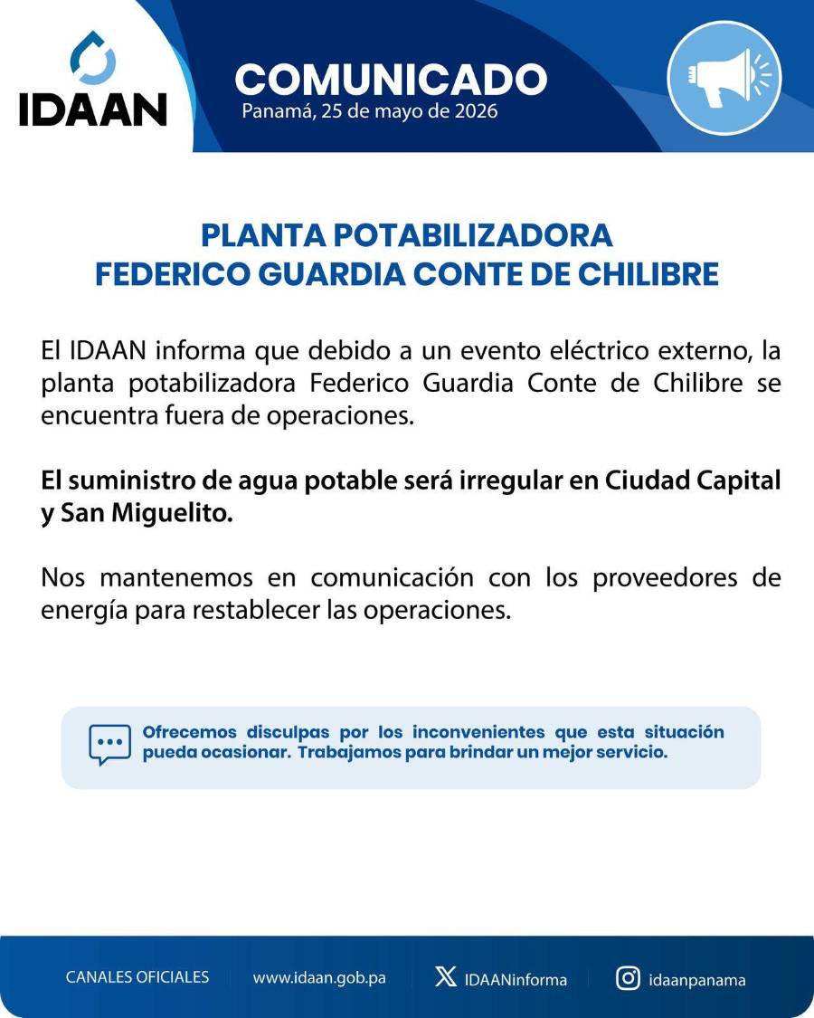 Apagón golpea Colón y varios sectores de la capital