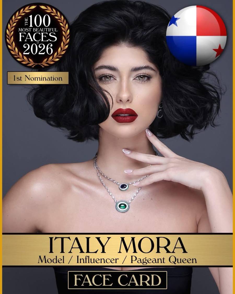 Italy Mora entra en la pelea de los 100 rostros más bellos del mundo