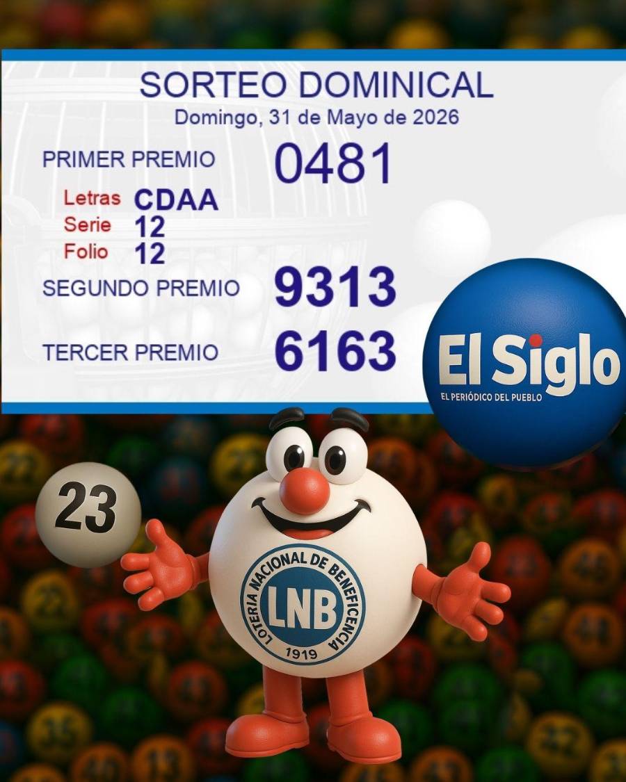 Lotería de Panamá: Resultado del sorteo dominical del 31 de mayo de 2026