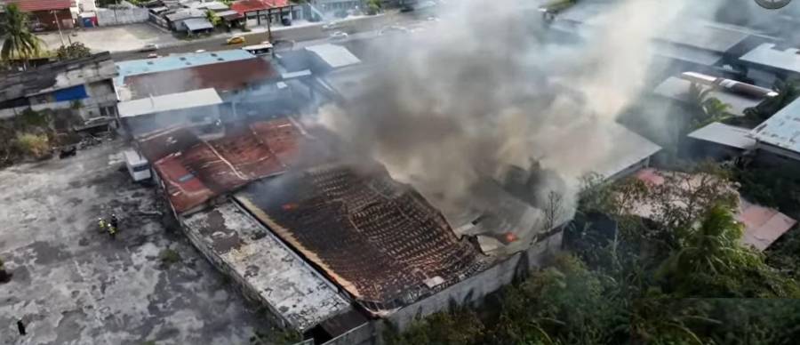 Otro incendio en Panamá: ahora en Villa Grecia