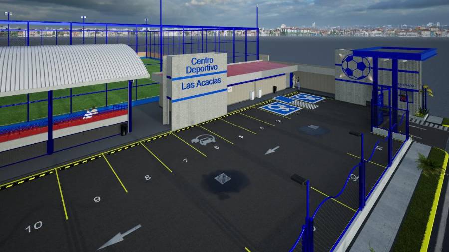 Las Acacias contará con moderna cancha deportiva