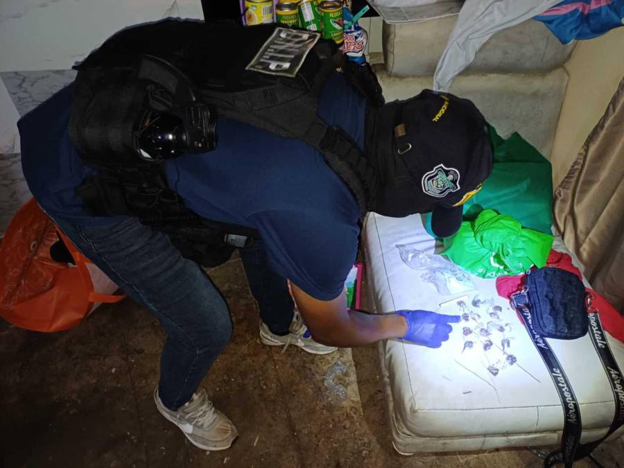 El operativo fue realizado por la Policía Nacional y el Ministerio Público en busca de desarticular a grupos delictivos en Colón.