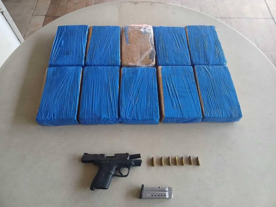 Evidencias decomisadas durante el allanamiento en San Pablo Nuevo.