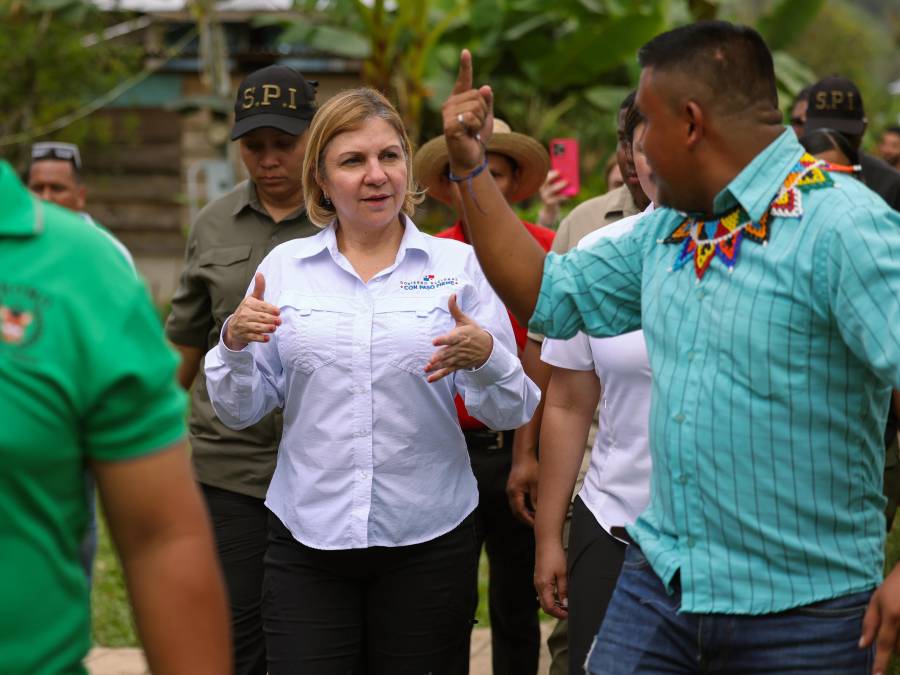 La ministra de Gobierno, Dinoska Montalvo.