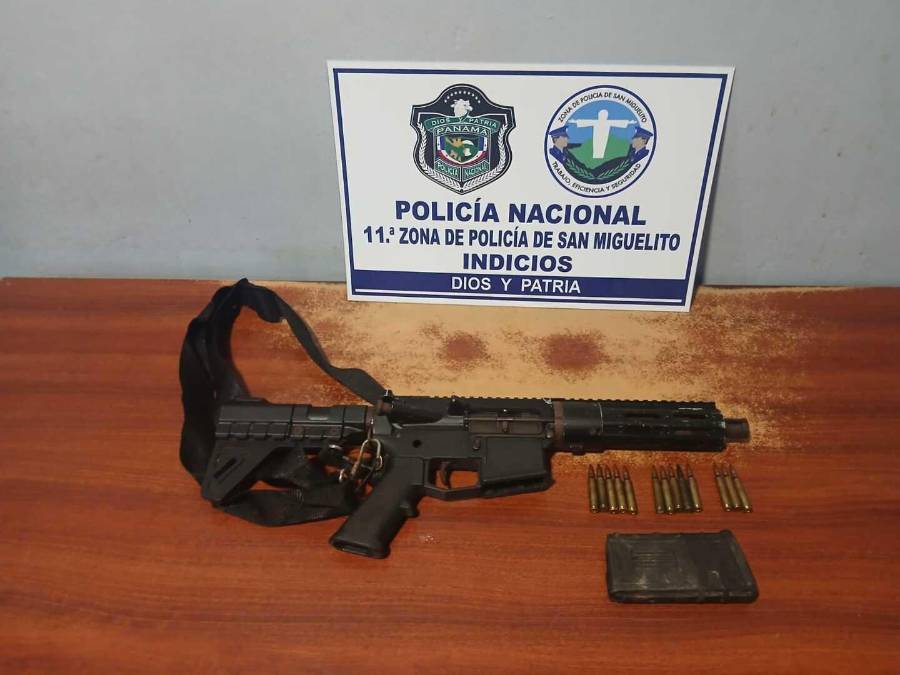 Evidencia incautada durante los operativos del Plan Firmeza: armas de fuego y municiones aseguradas