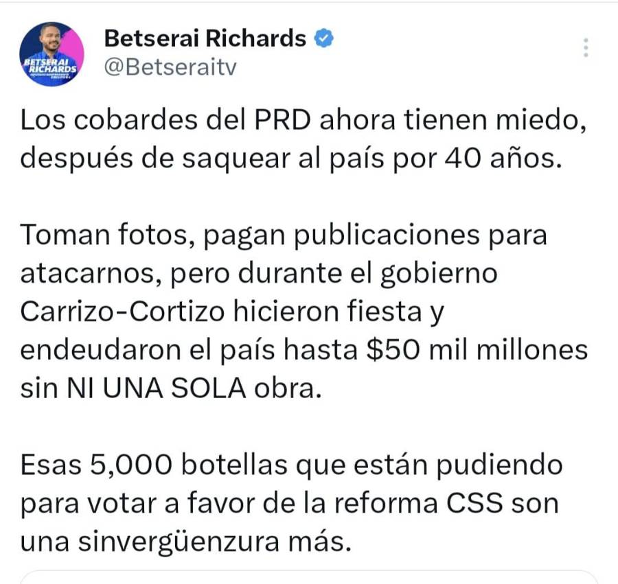 Betserai llama ‘hipócritas’ al PRD