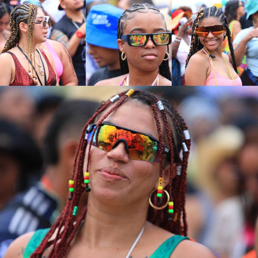 Trenzas y color: el peinado que brilló en el Festival Carnavalístico