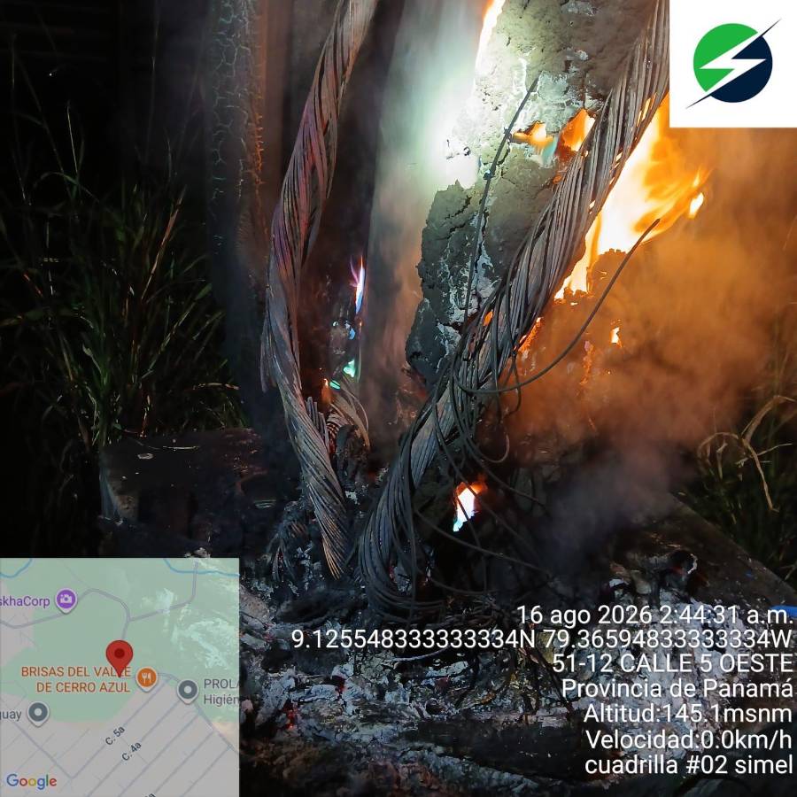 Intento de hurto termina en incendio y deja a miles sin electricidad
