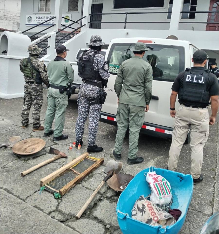 Cae banda dedicada a minería ilegal en el Parque Nacional Chagres