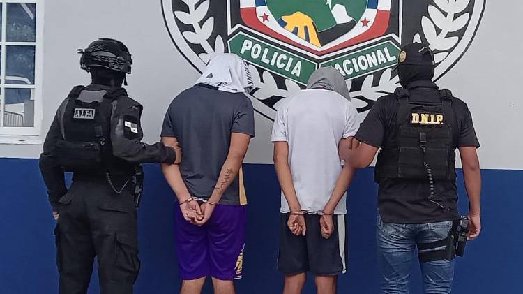 Los sospechosos fueron capturados tras seguimiento y allanamiento por la Policía Nacional