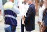 Durante la inspección, Anel Flores mostró su preocupación por el atraso de la obra en El Chorrillo.