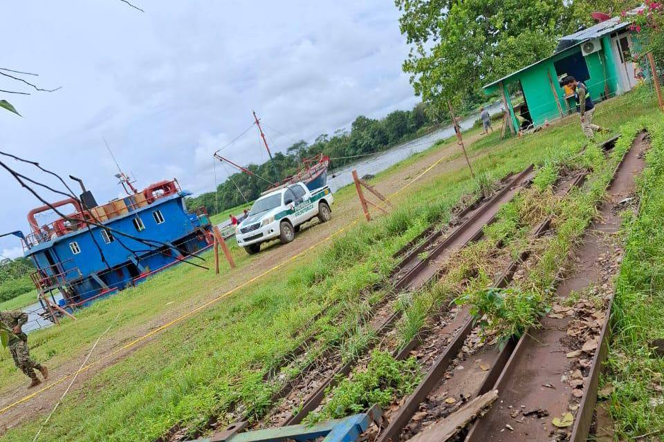 Las vigas ubicadas en Darién.