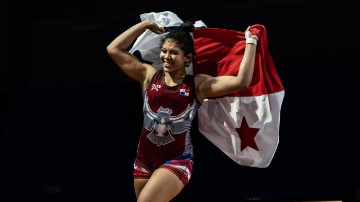 Aisha Williams celebra su victoria en la final de los 73 kg, asegurando el segundo oro para Panamá en una jornada inolvidable.