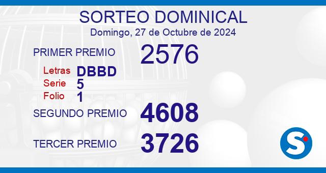 Lotería del 27 de octubre de 2024